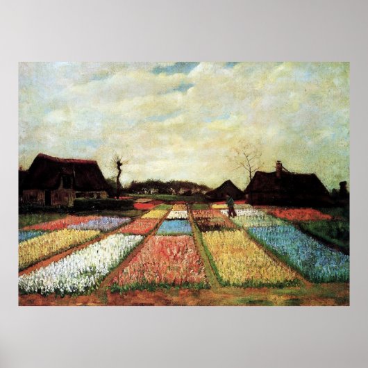 Bulb Fields van Vincent van Gogh. Poster (Voorkant)