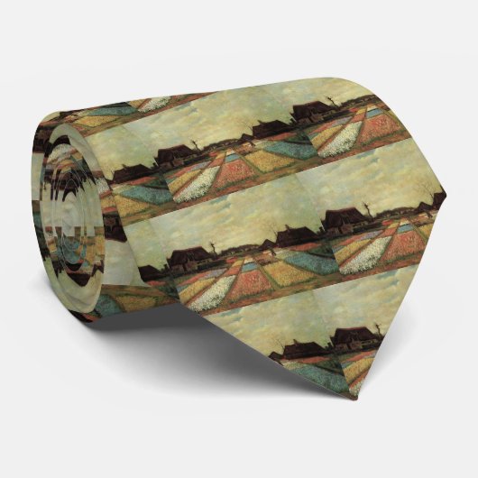 Bulb Fields van Vincent van Gogh Stropdas (Opgerold)