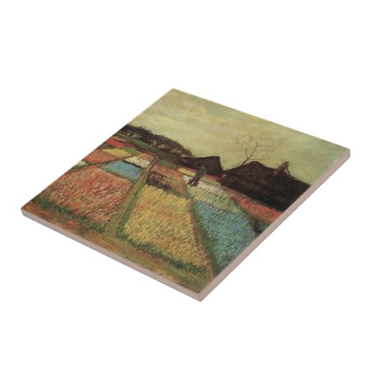 Bulb Fields van Vincent van Gogh Tegeltje (Zijkant)