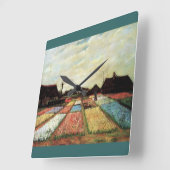 Bulb Fields van Vincent van Gogh. Vierkante Klok (Hoek)