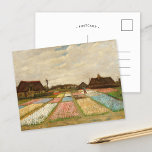 Bulb Fields | Vincent Van Gogh Briefkaart<br><div class="desc">Bulb Fields (1883) of Flower Beds in Holland door de Nederlandse postpressionistische kunstenaar Vincent Van Gogh. Het originele kunstwerk is een olie op canvas. Dit is een van de eerste landschapsschilderijen van Van Gogh die een panoramisch uitzicht van tulpvelden in bloesem weergeven. Gebruik de ontwerphulpmiddelen om douanetekst toe te voegen...</div>
