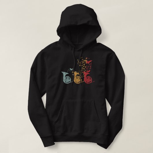 Bulb horn Music Instrument franse hoorn2 Hoodie (Design voorkant)
