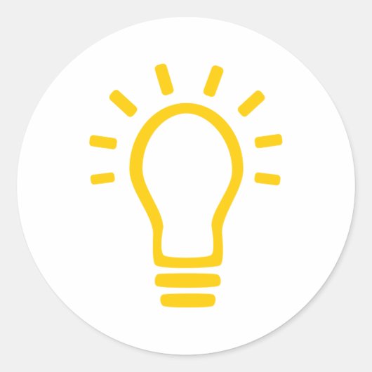 Bulb Ronde Sticker (Voorkant)