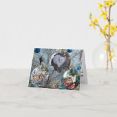 Bulbs op Tinsel Tree Card Kaart (Gele Bloem)