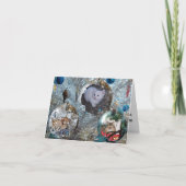 Bulbs op Tinsel Tree Card Kaart (Voorkant)