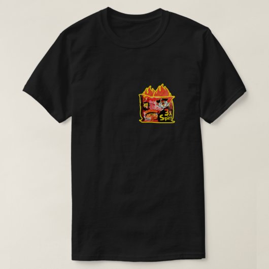 "Buldak 3X RAMEN ÉPICÉ AU POULET CHAUD" par Matc T-shirt (Design voorkant)