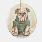 buldog keramisch ornament (Links)