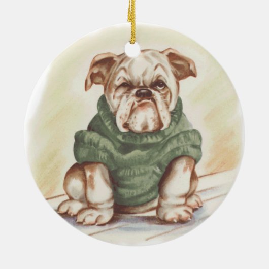  buldog keramisch ornament (Achterkant)