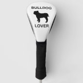 buldog-liefhebber golfheadcover (Voorkant)