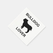 buldog-liefhebber servet (Hoek)