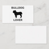 buldog-liefhebber visitekaartje (Voorkant / Achterkant)