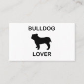 buldog-liefhebber visitekaartje (Voorkant)