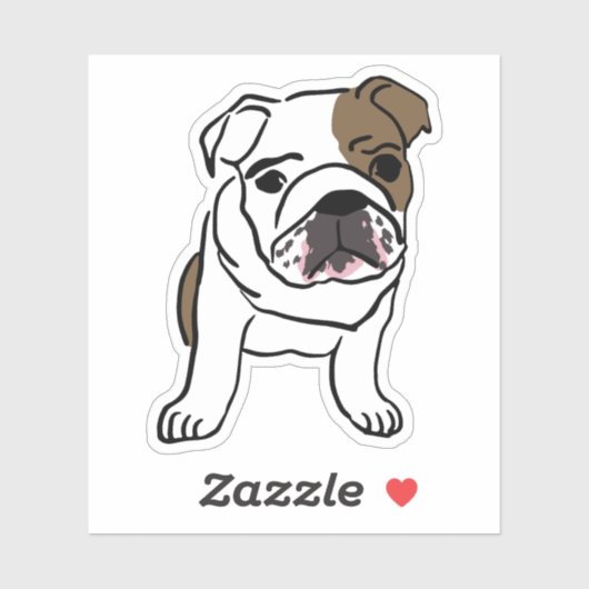 buldog sticker (Vel)