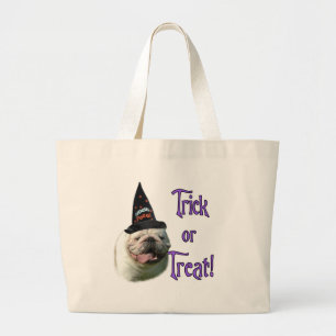 buldog-truc grote tote bag