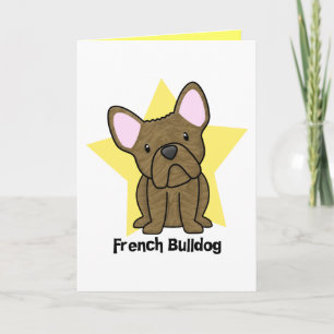 Buldog van de Ster van Kawaii de Getijgerde Franse Kaart