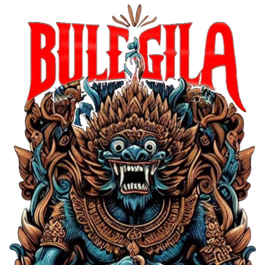 Bule Gila mok met Engelse vertaling