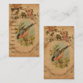 Bulfinch Visitekaartje (Voorkant / Achterkant)