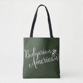 Bulgaars-Amerikaanse getwind harten-grocery-tas Tote Bag (Voorkant)
