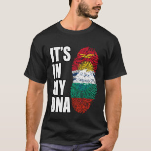 Bulgaars en Kiribati Mix DNA Erfgoed Vlag T-shirt