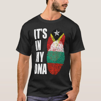 Bulgaars en Timorese Mix DNA Vlag Erfgoed T-shirt