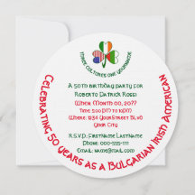 Bulgaars Iers Amerikaanse Shamrock Verjaardag