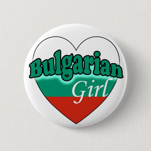 Bulgaars meisje ronde button 5,7 cm