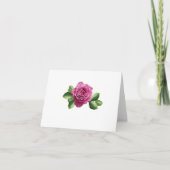 Bulgaars paars roos bedankkaart (Voorkant)