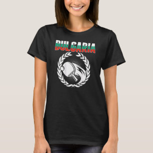 Bulgaars Ping Pong Bulgaarse Tafeltennis Onderste T-shirt