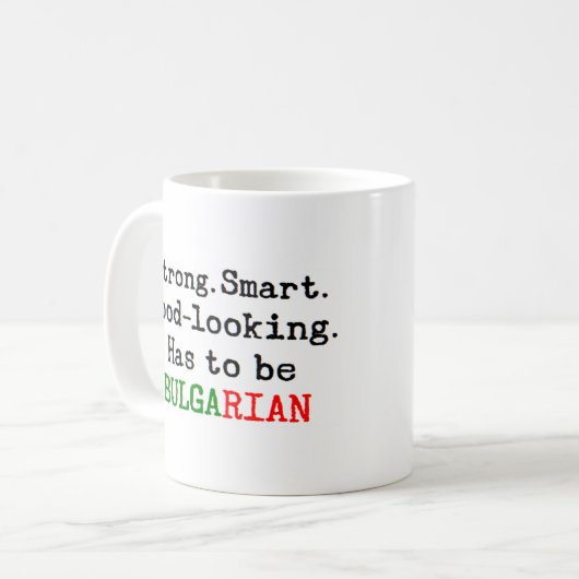 bulgaars sterk koffiemok (Voorkant links)