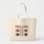 Bulgaars traditioneel folk motief grote tote bag (Voorkant)