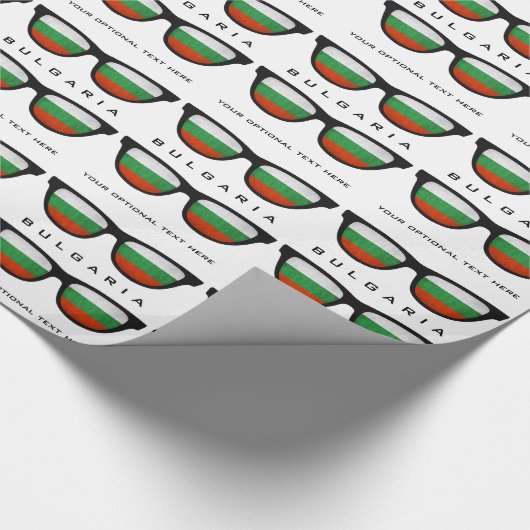 Bulgaarse aangepaste tekst- en kleurcadeauomslag i cadeaupapier (Hoek)