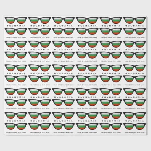 Bulgaarse aangepaste tekst- en kleurcadeauomslag i cadeaupapier (Vlak)