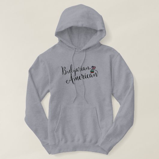 Bulgaarse Amerikaanse gejumeleerde harten Hoodie (Design voorkant)