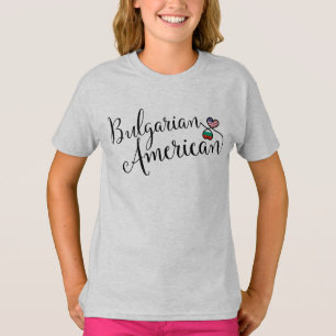 Bulgaarse Amerikaanse gejumeleerde harten Tee Shir T-shirt