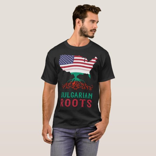 Bulgaarse Amerikaanse rots Tee Shirt (Voorkant volledig)