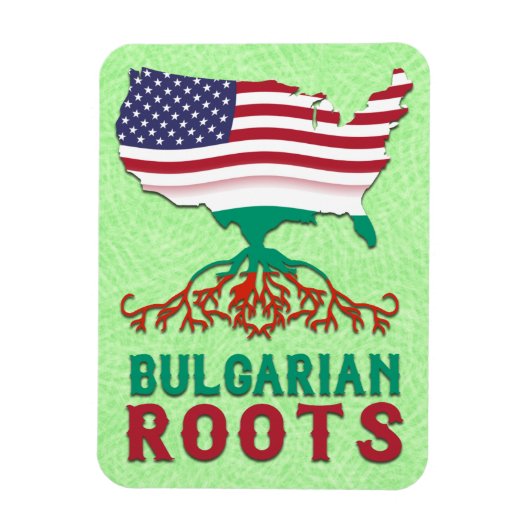 Bulgaarse Amerikaanse wortels Magneet (Verticaal)