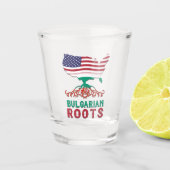 Bulgaarse Amerikaanse wortels Shot Glas (Voorkant)