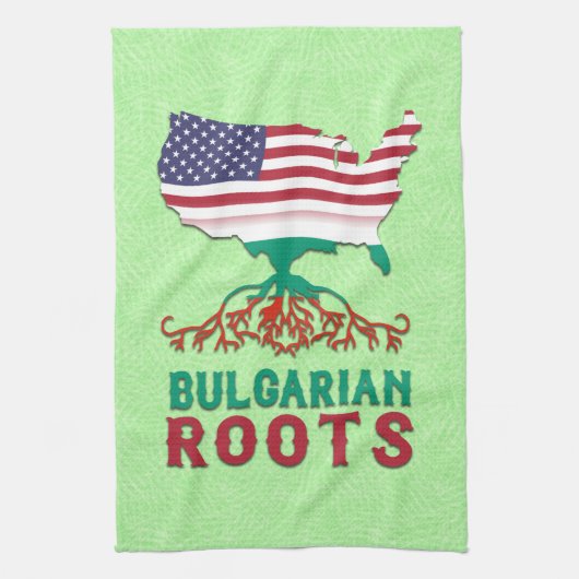 Bulgaarse Amerikaanse wortels Theedoek (Verticaal)