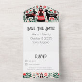 Bulgaarse bruiloft uitnodiging RSVP (Binnen)