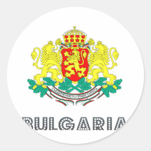 Bulgaarse embleem ronde sticker