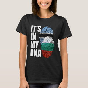 Bulgaarse en Botswanese mix DNA vlag erfgoed T-shirt