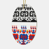 Bulgaarse folkpatronen keramisch ornament (Links)