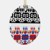Bulgaarse folkpatronen keramisch ornament (Rechts)
