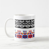 Bulgaarse folkpatronen koffiemok (Links)
