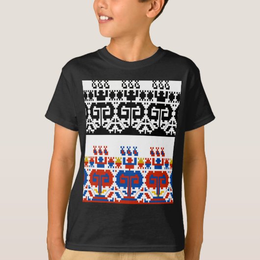 Bulgaarse folkpatronen t-shirt (Voorkant)