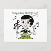 Bulgaarse Girls Rock Briefkaart (Voorkant)