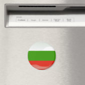 Bulgaarse glanzende vlag magneet (Insitu (Vaatwasser))