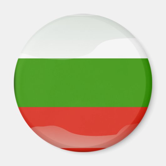 Bulgaarse glanzende vlag magneet (Voorkant)