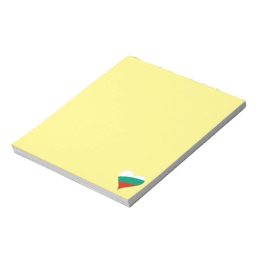 Bulgaarse hart notitieblok (Linkerzijde)