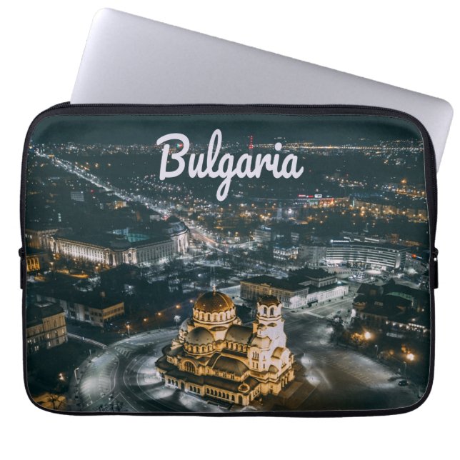 Bulgaarse hoofdstad Sofia Alexander Nevsky Cathedr Laptop Sleeve (Voorkant)